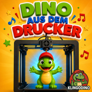 Dino aus dem Drucker Cover