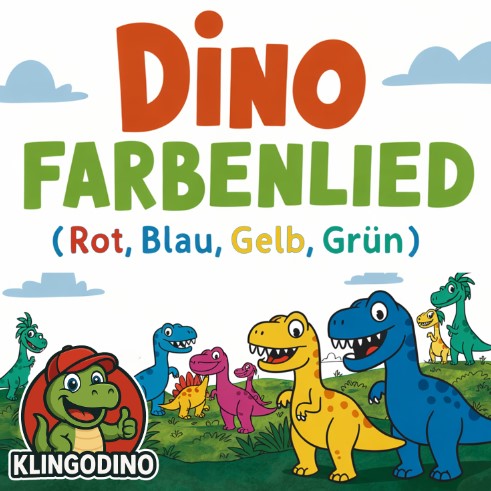 Dino Farbenlied (Rot, Blau, Gelb, Grün) Cover