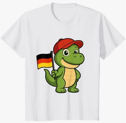 Klingodino mit Deutschlandfahne