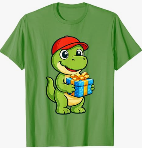 Klingodino mit Geschenk